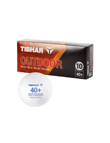 Tibhar table tennis Galda tenisa bumbiņas TIBHAR Outdoor TT-balls 10-p WH