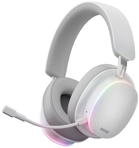 Marvo Pulz 90W HG9087W WH Wireless Gaming RGB Headset | USB, 2.4G, BT | White