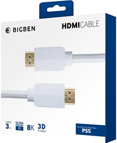 Nacon PS5 HDMI cable 2.1 4K ULTRA HD/8K - 3M | White