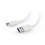 Gembird CABLE USB-C TO USB3 1.8M WHITE/CCP-USB3-AMCM-6-W