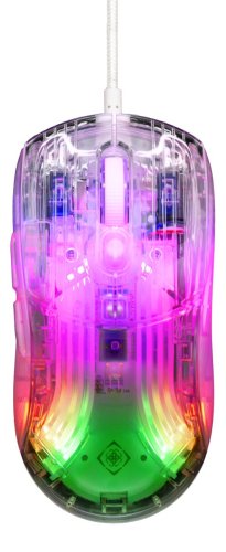 Deltaco GAMING DM330 Transparent RGB Lightweight mouse | 10000 DPI