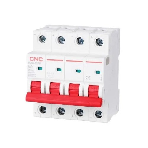 CNC DC Miniature Circuit Breaker, 4P, 63A, Cat.A, 1000VDC, 6kA
