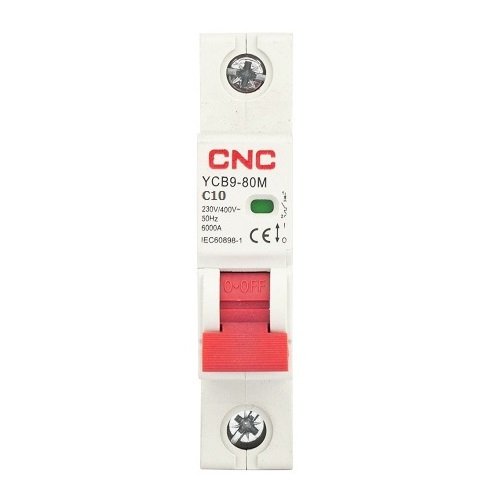 CNC Miniature Circuit Breaker, 1P, 10A, Class C, 6kA