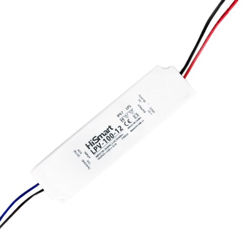 Hismart Power supply 12V, 8.5A, 100W, IP67
