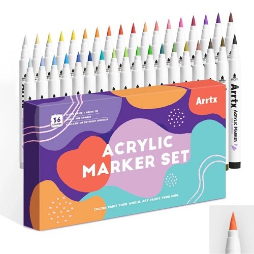 Acrylic Marker Pens ARRTX, 36 Colours
