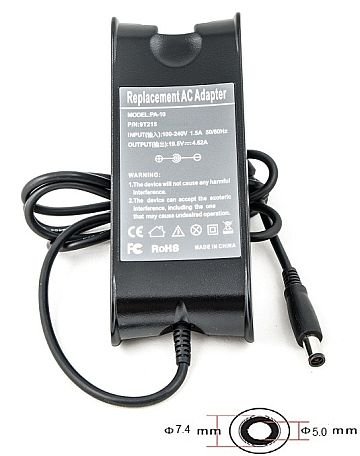 Extra digital Laptop Power Adapter DELL 220V, 90W: 19.5V,4.62A