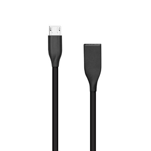 Extra digital Silicone cable USB - Micro USB (black, 2m)