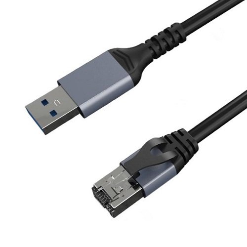 Extra digital Adapter Cable CAT6 UTP, USB3.0 Type-A to RJ45, 15m