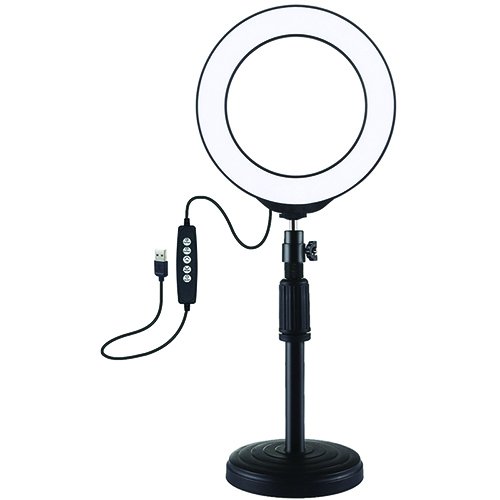 Puluz LED Ring Lamp 16cm With Desktop Mount Up to 33cm, USB, RGBW