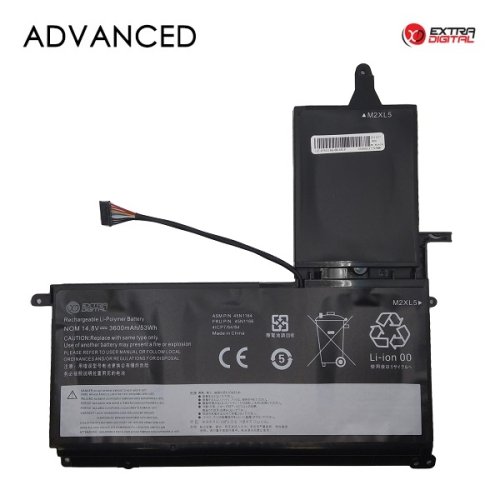 Notebook Battery LENOVO 45N1166, 3600mAh, Extra Digital Advanced