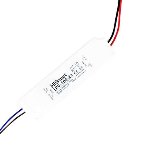 Hismart Power supply 24V, 4.2A, 100W, IP67