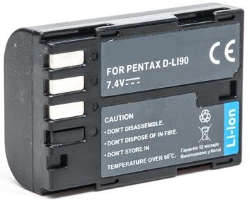 Extra digital Pentax, battery D-Li90