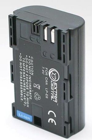 Extra digital Canon, battery LP-E6