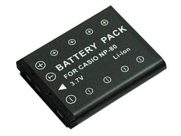 Extra digital Casio, battery NP-80, NP-82