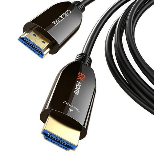 Cabletime Active Fiber Optical Cable HDMI 2.1, 8K, 60Hz, 50m, 48Gbps, gold-plated
