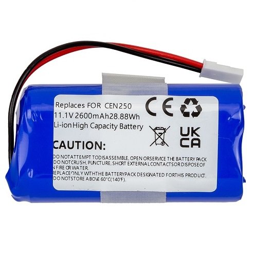 Extra digital Battery for ECOVACS CEN250, ML009, V700, 11.1V, 2600mAh, Li-ion