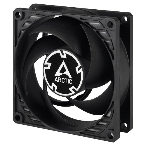 Arctic gmbh ARCTIC P8 Silent Pressure-Optimised Extra Quiet Fan, 3-pin, 80mm, black