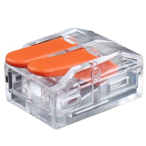 Hismart Splicing Connector with Lever, 2x 0.5-6.0mm&sup2;, 41A, 450V, 20pcs