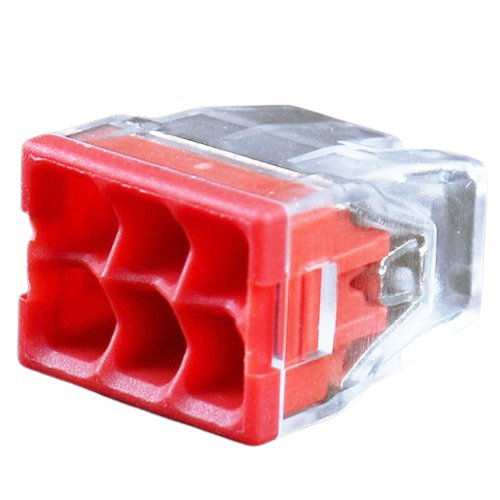 Hismart Splicing connector, 6x 0.5-2.5mm&sup2;, 24A, 450V, 100pcs