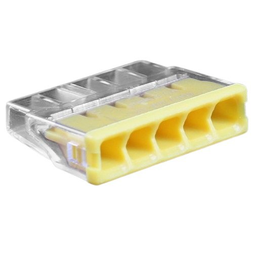 Hismart Splicing Connector, 5x 0.5-2.5mm&sup2;, 24A, 450V, 100pcs
