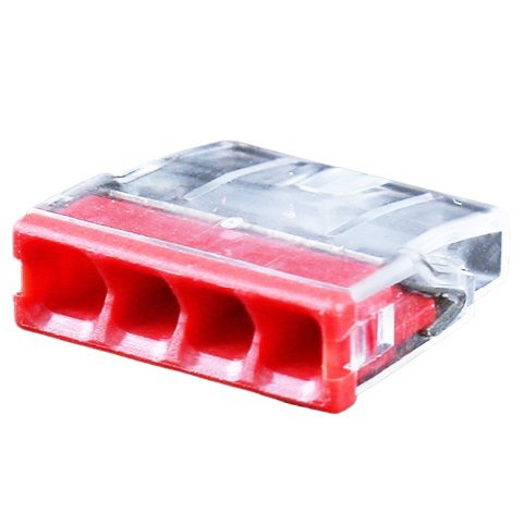Hismart Splicing connector, 4x 0.5-2.5mm&sup2;, 24A, 450V, 100pcs