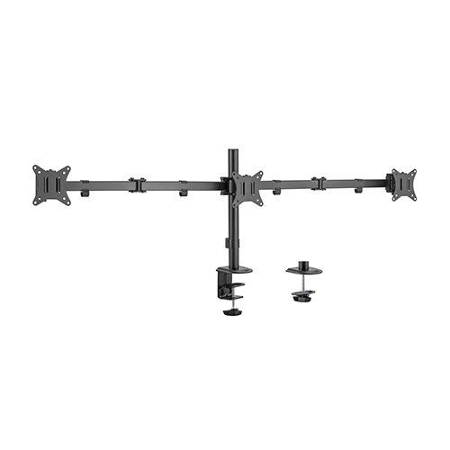 Hismart Triple-Monitor 17"-27" Desk Mount