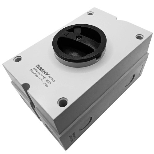 Beny AC Isolator Switch - 4P, 63A, 230VAC, IP65