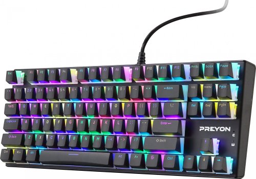 Preyon Blue Blitz Claw TKL Wired Mechanical Keyboard (US, Gateron Blue)