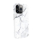 Evelatus iPhone 14 Pro Max Premium Silicone case Customized Print Apple Marble White