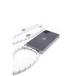 Evelatus iPhone X/XS Case with rope White Stripes Apple Transparent