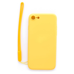 Evelatus iPhone 7/8/SE2020/SE2022 Soft Touch Silicone Case with Strap - Yellow