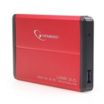 Gembird HDD CASE EXT. USB3 2.5"/RED EE2-U3S-2-R