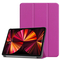 Ilike Tri-Fold Plāns Eko-Ādas Statīva Maks Samsung Tab S9 11&#39;&#39; X710 / X716B / X718U (2023) Violets