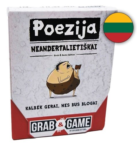 Kadabra Poezija Neandertalieti&scaron;kai (Poetry for Neanderthals) ki&scaron;eninė versija