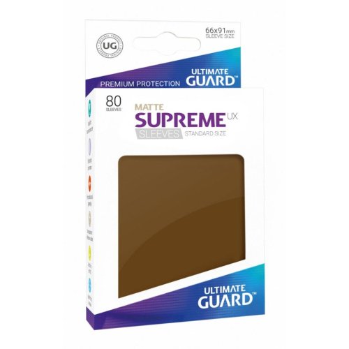 Ultimate guard Supreme UX Sleeves Standard Size Matte Brown (80)