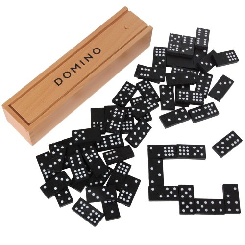 Goki Domino Game In Wooden Box (55 Pieces)