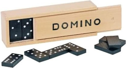 Goki Domino Game In Wooden Box (28 Pieces)