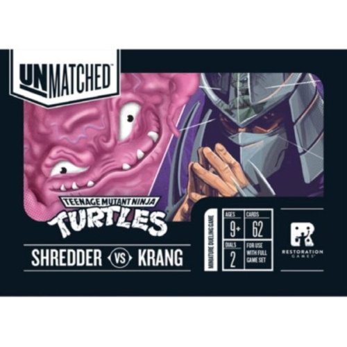 Iello Unmatched Adventures: Teenage Mutant Ninja Turtles - Villain (Shredder and Krang) Deck