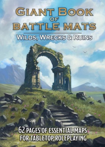 Loke battlemats Loke Battle Mats: Giant Book of Battle Mats - Wilds, Wrecks & Ruins