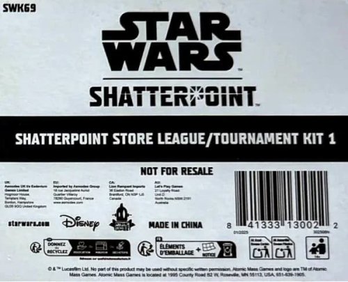 Fantasy flight games Star Wars: Shatterpoint Store League/Tournament Kit #1