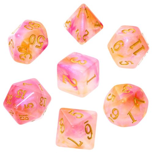 Rebel RPG Dice Set - Acrylic - Fairy Dust