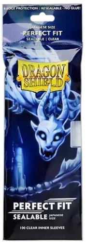 Dragon shield Japanese Size Perfect Fit Sealable Inner Sleeves - Clear (100 Pcs)