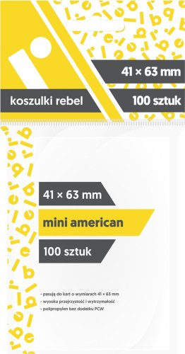 Rebel Sleeves - Mini American (41x63 mm) - 100 Pcs