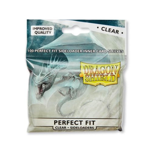 Dragon shield Standard Perfect Fit Sideloading Sleeves – Clear/Clear (100 Pcs)