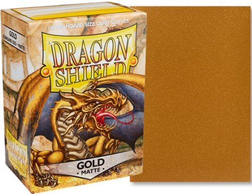 Dragon shield Standard Sleeves - Matte Gold (100 pcs.)
