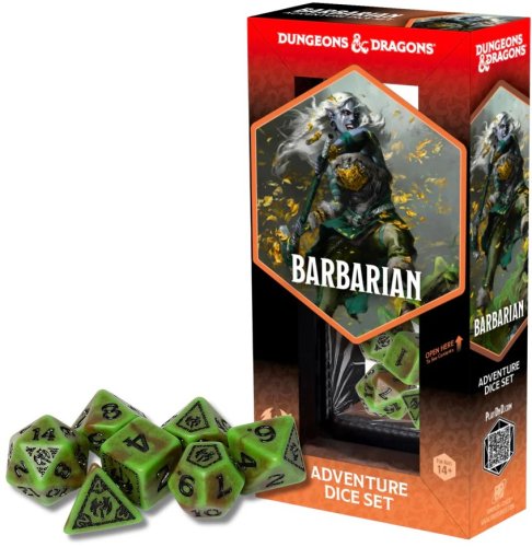 Sirius dice Dungeons & Dragons Adventure Dice - Barbarian: Green / Brown