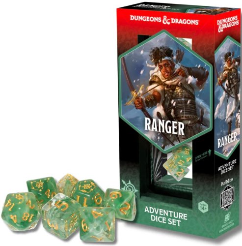 Sirius dice Dungeons & Dragons Adventure Dice - Ranger: White / Green