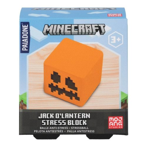 Paladone Minecraft Jack O'Lantern Shaped Stress Ball