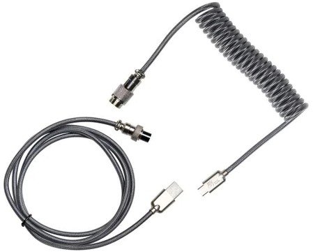 Royal kludge Coiled Aviator Cable (Grey)