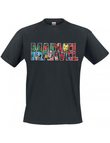 Pc merch MARVEL Logo black T-SHIRT - Medium size